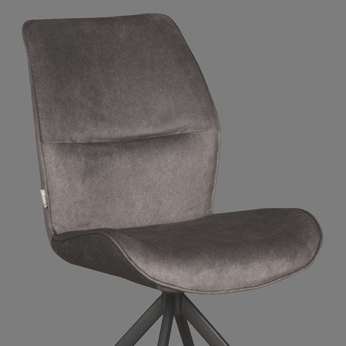 LABEL51 Eetkamerstoel Comfy - Antraciet - Cosmo-Eetkamerstoelen-LABEL51