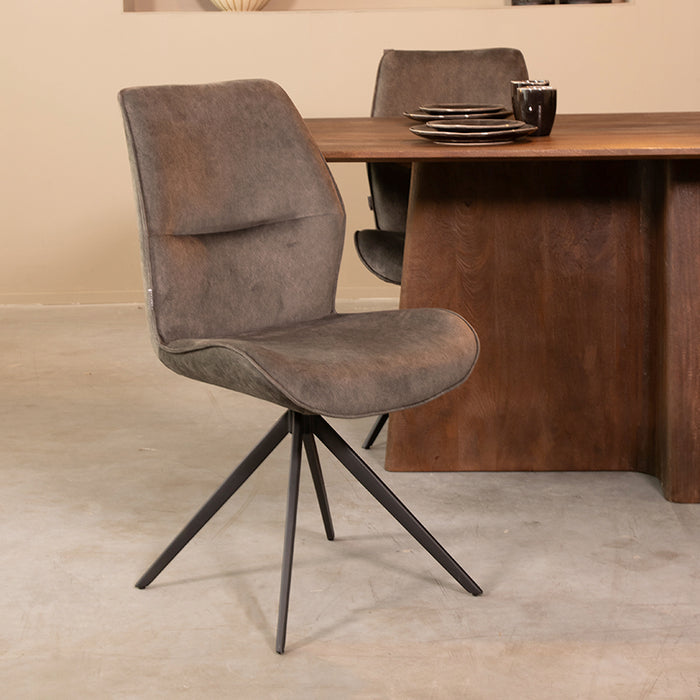 LABEL51 Eetkamerstoel Comfy - Antraciet - Cosmo-Eetkamerstoelen-LABEL51