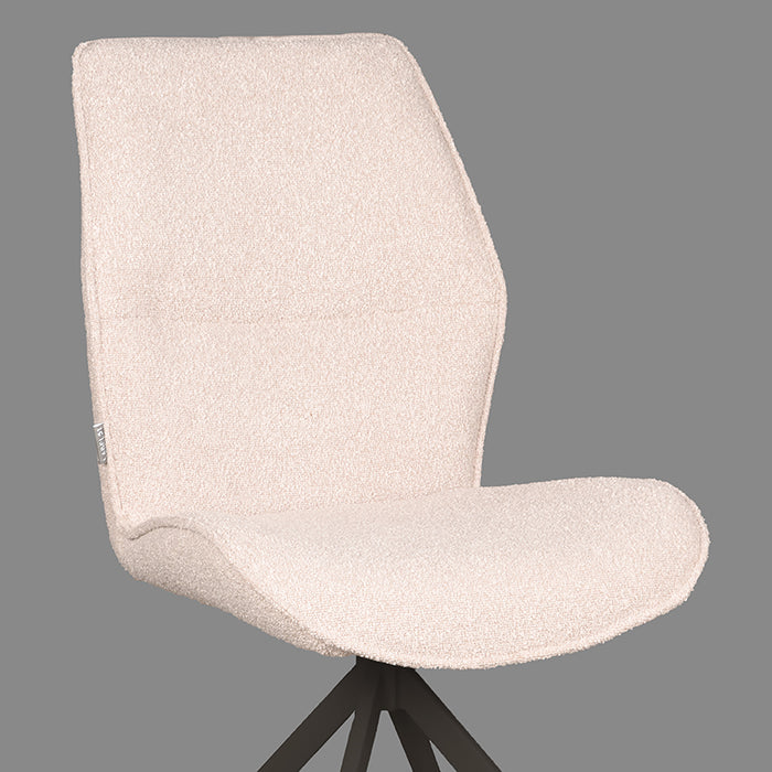 LABEL51 Eetkamerstoel Comfy Naturel Boucle-Eetkamerstoelen-LABEL51
