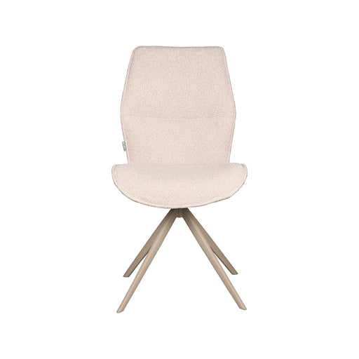 LABEL51 Eetkamerstoel Comfy - Naturel - Boucle - Taupe Metalen Frame-Eetkamerstoelen-LABEL51