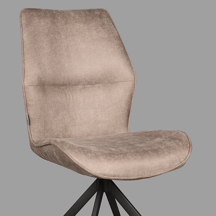 LABEL51 Eetkamerstoel Comfy - Taupe - Micro Suede-Eetkamerstoelen-LABEL51