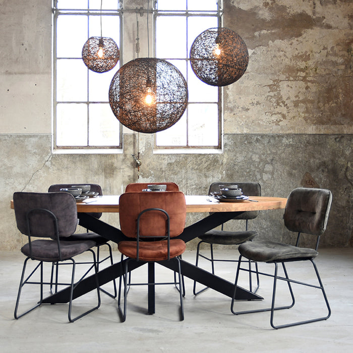 LABEL51 Eetkamerstoel Dez - Hunter - Velours-Eetkamerstoelen-LABEL51