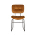 LABEL51 Eetkamerstoel Dez - Oker - Velours - Zwart Metalen Frame-Eetkamerstoelen-LABEL51