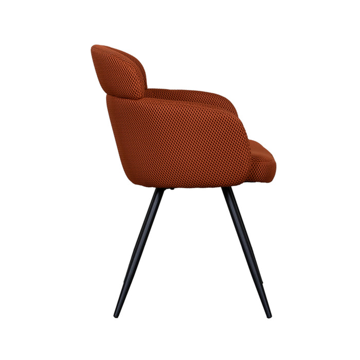 LABEL51 Eetkamerstoel Dinner - Rust - Breathe - Black Frame-Eetkamerstoelen-LABEL51