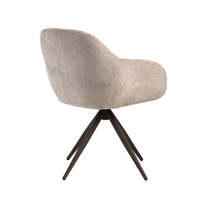 LABEL51 Eetkamerstoel Esma - Clay - Elite - Brons Metalen Frame-Eetkamerstoelen-LABEL51