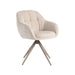 LABEL51 Eetkamerstoel Esma - Naturel - Elite - Taupe Metalen Frame-Eetkamerstoelen-LABEL51