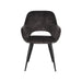 LABEL51 Eetkamerstoel Fer - Antraciet - Velours-Eetkamerstoelen-LABEL51