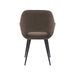 LABEL51 Eetkamerstoel Fer Bruin Boucle Zwart Metalen Frame 58x57x87 cm-Eetkamerstoelen-LABEL51