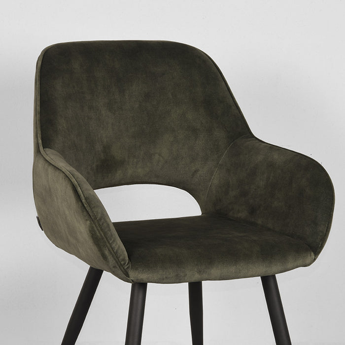 LABEL51 Eetkamerstoel Fer Hunter Velours 58x57x87 cm-Eetkamerstoelen-LABEL51