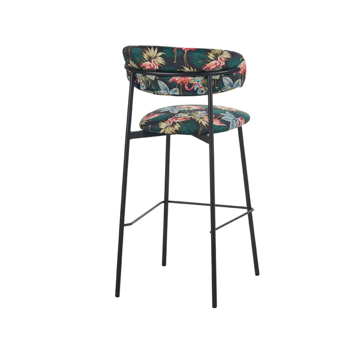 LABEL51 Eetkamerstoel Ferry - Multicolor - Fluweel - Zithoogte 78-Barkrukken-LABEL51