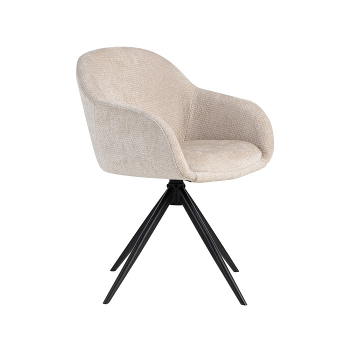LABEL51 Eetkamerstoel Fiby - Naturel - Elite - Draaibaar-Eetkamerstoelen-LABEL51