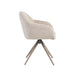 Eetkamerstoel Fiby - Naturel - Elite - Taupe Metalen Frame-Eetkamerstoelen-LABEL51