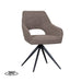 LABEL51 Eetkamerstoel Finley - Bruin - Boucle - Draaibaar-Eetkamerstoelen-LABEL51