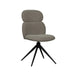 LABEL51 Eetkamerstoel Finn - Truffel grijs - Boucle - Black Frame - Draaibaar-Eetkamerstoelen-LABEL51