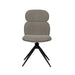 LABEL51 Eetkamerstoel Finn - Truffel grijs - Boucle - Black Frame - Draaibaar-Eetkamerstoelen-LABEL51