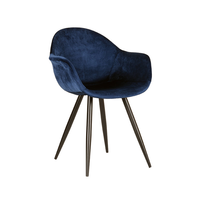 LABEL51 Eetkamerstoel Forli - Blauw - Fluweel-Eetkamerstoelen-LABEL51