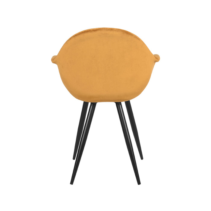 LABEL51 Eetkamerstoel Forli - Oker - Fluweel-Eetkamerstoelen-LABEL51