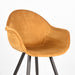 LABEL51 Eetkamerstoel Forli - Oker - Fluweel-Eetkamerstoelen-LABEL51