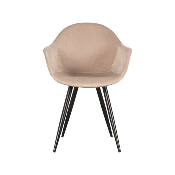 LABEL51 Eetkamerstoel Forli - Zand - Fluweel-Eetkamerstoelen-LABEL51
