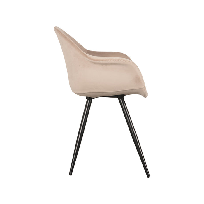 LABEL51 Eetkamerstoel Forli - Zand - Fluweel-Eetkamerstoelen-LABEL51