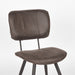 LABEL51 Eetkamerstoel Fos Antraciet Leder 49x60x87 cm-Eetkamerstoelen-LABEL51