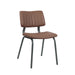 LABEL51 Eetkamerstoel Gusto - Bruin - Kunstleder-Eetkamerstoelen-LABEL51