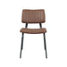 LABEL51 Eetkamerstoel Gusto - Bruin - PU-Leder - Black Frame-Eetkamerstoelen-LABEL51