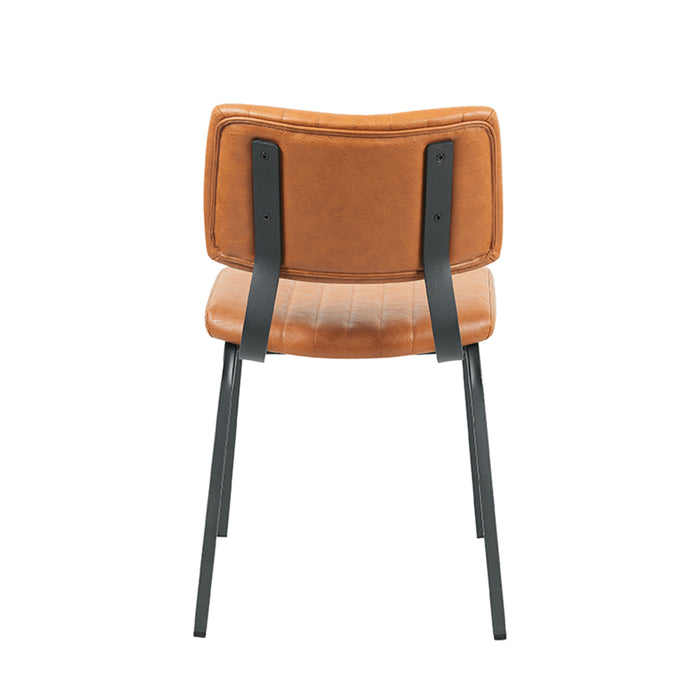 LABEL51 Eetkamerstoel Gusto Cognac Kunstleder 46x56x79 cm-Eetkamerstoelen-LABEL51