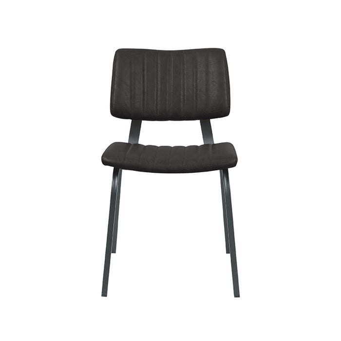 LABEL51 Eetkamerstoel Gusto - Zwart - Kunstleder-Eetkamerstoelen-LABEL51