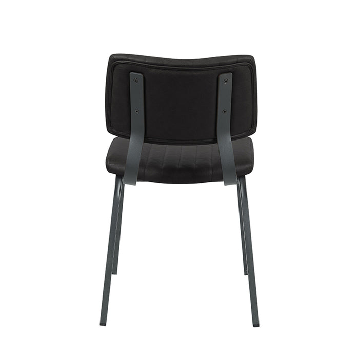 LABEL51 Eetkamerstoel Gusto - Zwart - Kunstleder-Eetkamerstoelen-LABEL51