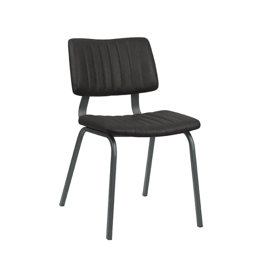 LABEL51 Eetkamerstoel Gusto - Zwart - Kunstleder-Eetkamerstoelen-LABEL51