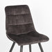 LABEL51 Eetkamerstoel Jelt Antraciet Velours 45x56x84 cm-Eetkamerstoelen-LABEL51