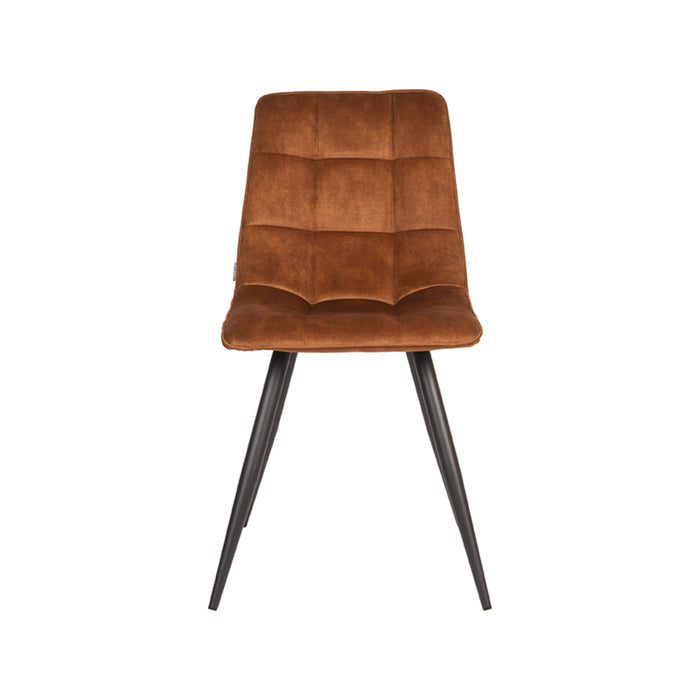 LABEL51 Eetkamerstoel Jelt Oker Velours 45x56x84 cm-Eetkamerstoelen-LABEL51