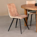 LABEL51 Eetkamerstoel Jelt - Zand - Velours - Zwart Metalen Frame-Eetkamerstoelen-LABEL51
