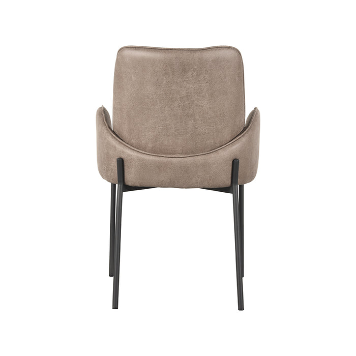 LABEL51 Eetkamerstoel Joni - Taupe - Microfiber-Eetkamerstoelen-LABEL51