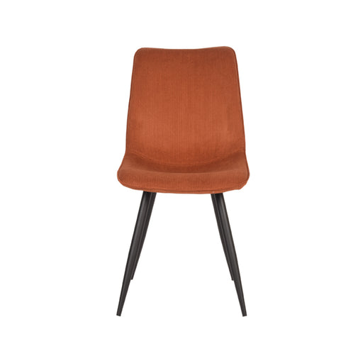 LABEL51 Eetkamerstoel Jort - Rust - Ribcord - Zwart Metalen Frame-Eetkamerstoelen-LABEL51