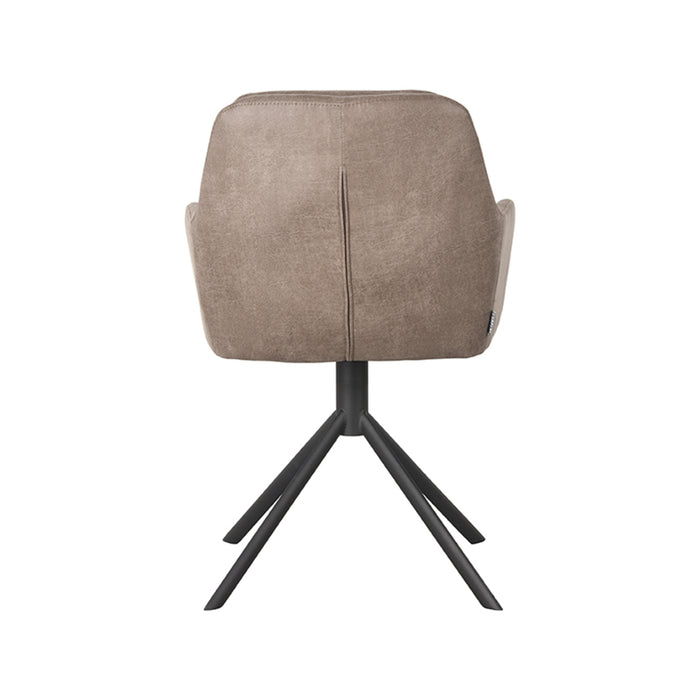 LABEL51 Eetkamerstoel Joy - Taupe - Micro Suede - Draaibaar-Eetkamerstoelen-LABEL51