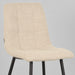 LABEL51 Eetkamerstoel Juul - Zand - Boucle - Zwart Metalen Frame-Eetkamerstoelen-LABEL51