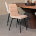LABEL51 Eetkamerstoel Juul - Zand - Boucle - Zwart Metalen Frame-Eetkamerstoelen-LABEL51