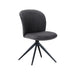 LABEL51 Eetkamerstoel Kimo Antraciet Cosmo Draaibaar 49x62x85 cm-Eetkamerstoelen-LABEL51