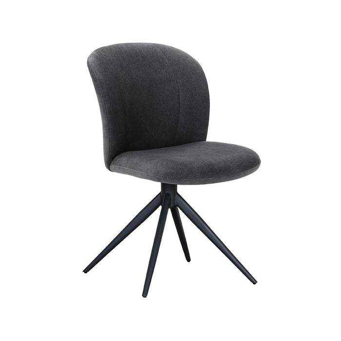 LABEL51 Eetkamerstoel Kimo - Antraciet - Cosmo - Draaibaar-Eetkamerstoelen-LABEL51