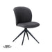 LABEL51 Eetkamerstoel Kimo - Antraciet - Cosmo - Draaibaar-Eetkamerstoelen-LABEL51