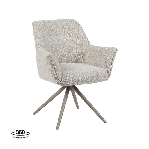 LABEL51 Eetkamerstoel Kimora Naturel Bouclé 65x66x86 cm-Eetkamerstoelen-LABEL51