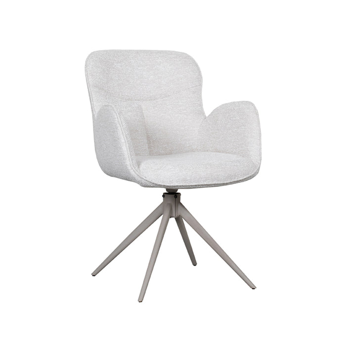 LABEL51 Eetkamerstoel Lasse - Naturel - Canyon - Taupe Frame - Draaibaar-Eetkamerstoelen-LABEL51