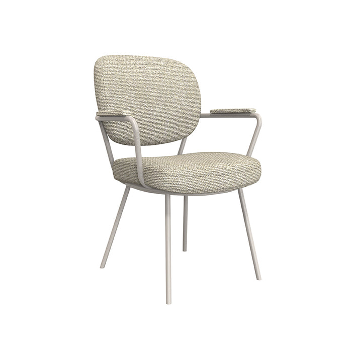 Eetkamerstoel Lausanne - Naturel - Royal Boucle - Taupe...-Eetkamerstoelen-LABEL51