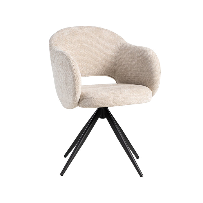 LABEL51 Eetkamerstoel Lela - Naturel - Elite - Draaibaar-Eetkamerstoelen-LABEL51
