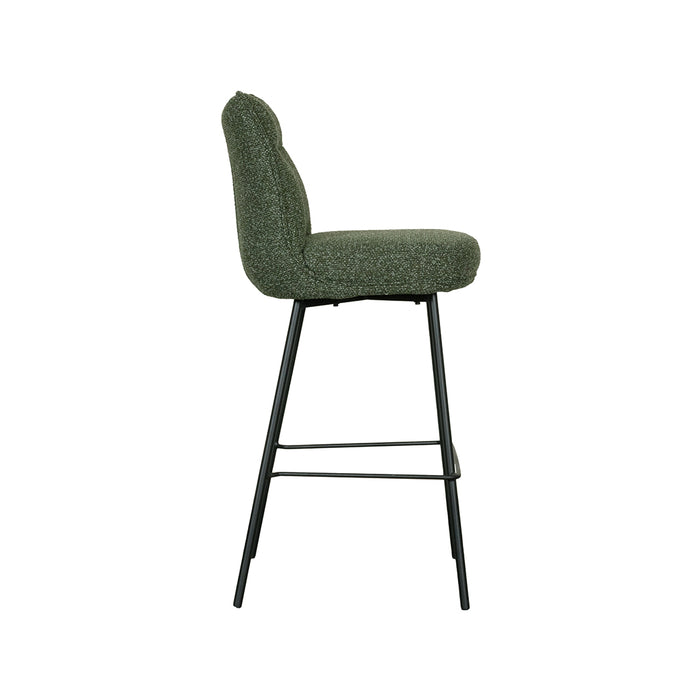 LABEL51 Lennon Dining Chair Forest Royal Bouclé High 46x55x107 cm