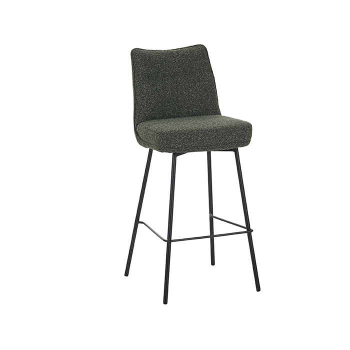 LABEL51 Eetkamerstoel Lennon Forest Royal Boucle Hoog 46x55x107 cm-Barkrukken-LABEL51