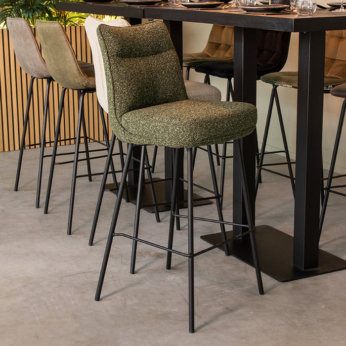 LABEL51 Eetkamerstoel Lennon - Forest - Royal Boucle - Hoog-Eetkamerstoelen-LABEL51