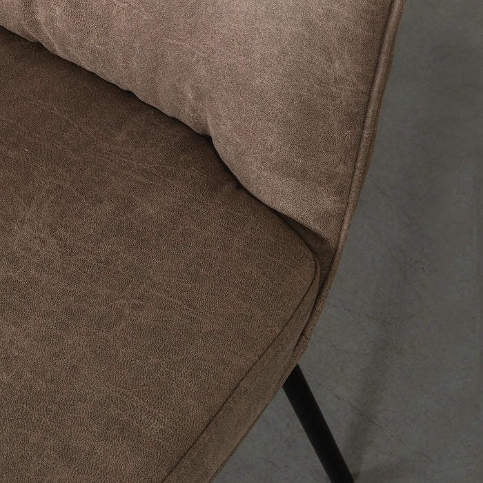 LABEL51 Eetkamerstoel Lennon taupe 50x65x89 cm
